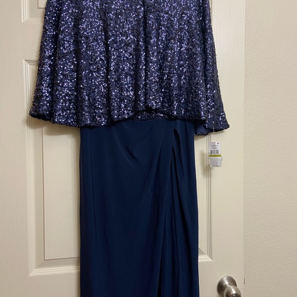 Alex Evenings maxi gown size 14 (2pc) - Picture 2 of 10